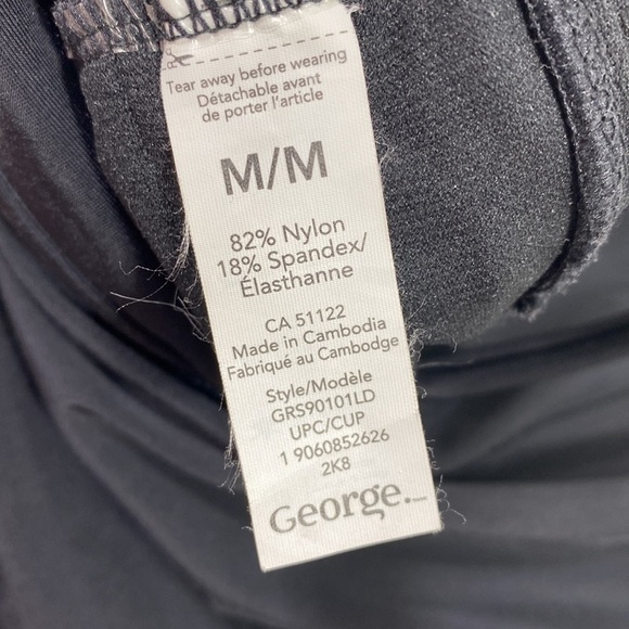 2 pc black tankini with Skort bottom in black - Picture 5 of 6